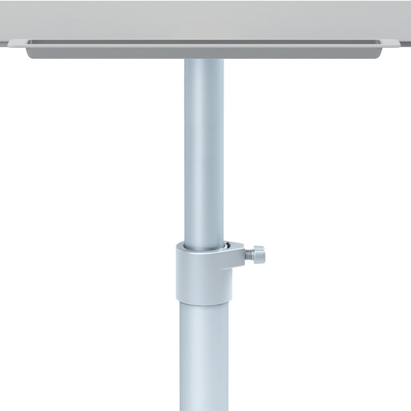 Lavagna portablocco Classic con ruote - 100 x 70 cm - bracci estensibili - bianco - Nobo - Image 3