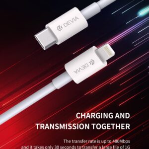 Cavo Carica rapida PD Tipo-C Lightning 3A Bianco