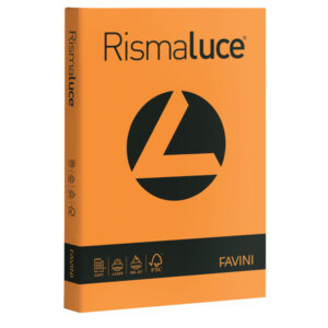 Carta Rismaluce - A4 - 200 gr - arancio 56 - Favini - conf. 125 fogli