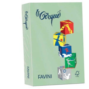 Carta Le Cirque - A4 - 80 gr - verde pastello 107 - Favini - conf. 500 fogli
