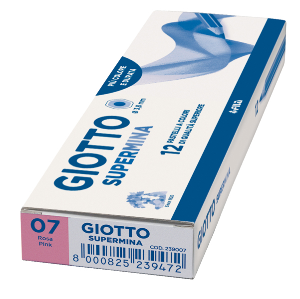 Pastello Supermina - mina 3,8 mm - rosa 07 - Giotto - Image 2