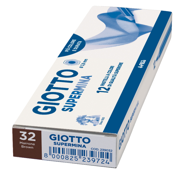 Pastello Supermina - mina 3,8 mm - marrone 32 - Giotto - Image 2