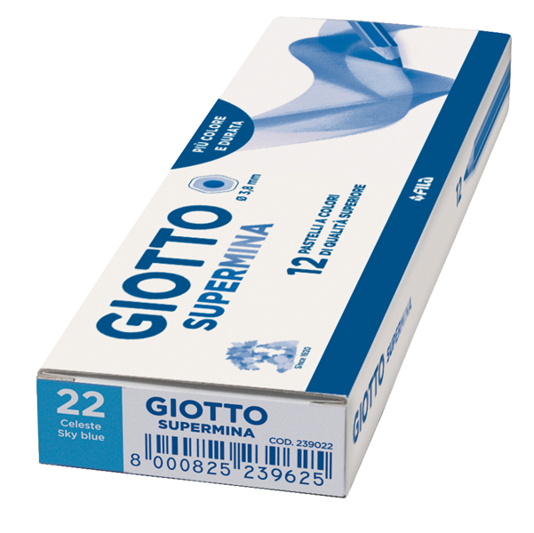 Pastello Supermina - mina 3,8 mm - celeste 22 - Giotto - Image 2