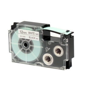 Nastro - 12 mm x 8 mt - nero/bianco - Casio