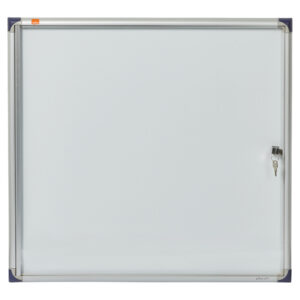 Bacheca per interni ultrapiatta - fondo in metallo magnetico bianco - 6 fogli A4 - orizzontale - Nobo