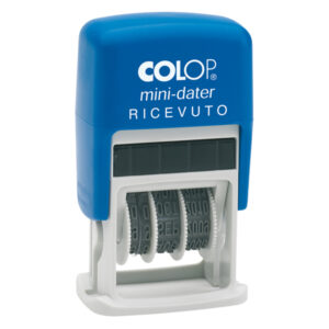 Timbro Mini Dater S160/L1 Datario + RICEVUTO - 4 mm - autoinchiostrante - Colop