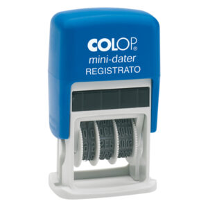 Timbro Mini Dater S160/L1 Datario + REGISTRATO - 4 mm - autoinchiostrante - Colop