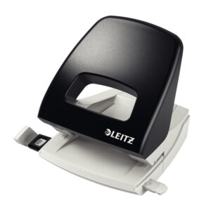Perforatore Metal Rim 5005 - passo 8 cm - max 25 fogli - 2 fori - nero - Leitz