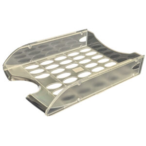 Vaschetta portacorrispondenza forata E040 - 26 x 34,5 x 6,5 cm - trasparente - Fellowes
