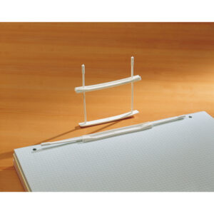 Fastener fermafogli - plastica - passo 80 mm - capacitA' 6 cm - bianco - Fellowes - conf. 12 pezzi