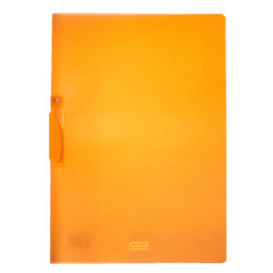 Cartellina con molla Clipper - 22x30 cm - trasparente arancio - Fellowes