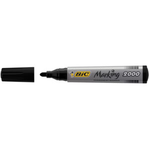 Marcatori permanente Marking a base d'alcool - punta tonda 1,70mm - nero - Bic - conf. 12 pezzi