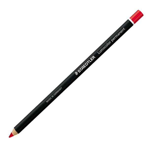 Matita Lumocolor Glasochrom - permanente - rosso - Staedtler