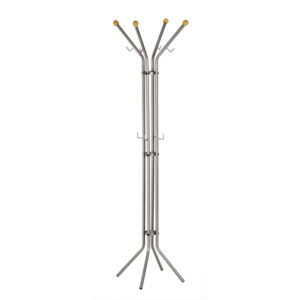 Appendiabiti - 4 posti - 180 x 52 cm - argento - Alco