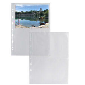 Buste forate Atla FT porta foto e cartoline - 4 spazi 15x21 cm - trasparente - Sei Rota - conf. 10 pezzi