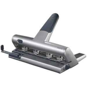 Perforatore Akto a punzoni indipendenti - max 30 fogli - 4/6 fori - passo 6/8 cm - argento - Leitz