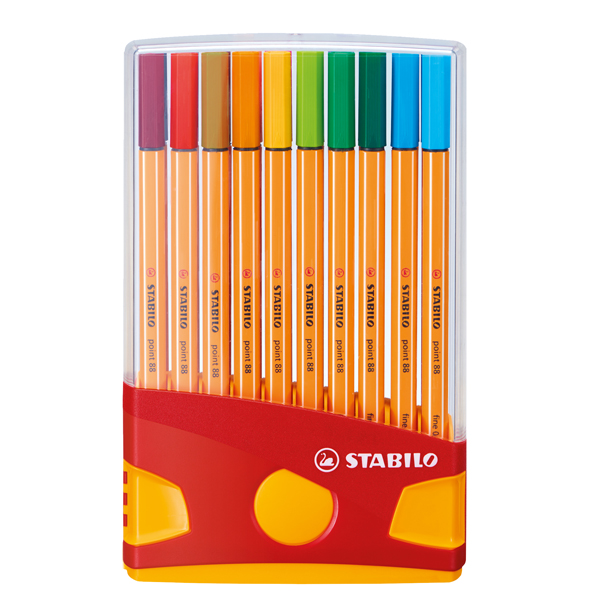 Fineliner Point 88 - colori assortiti - Stabilo - conf. color Parade 20 pezzi