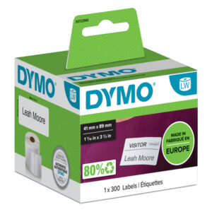 Rotolo 300 etichette LW 113560 - 41x89 mm - rimovibile - per badge - bianco - Dymo