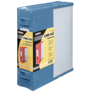Scatola archivio Combi Box E600 - dorso 9 cm - 29,8x36,2 cm - blu - Fellowes