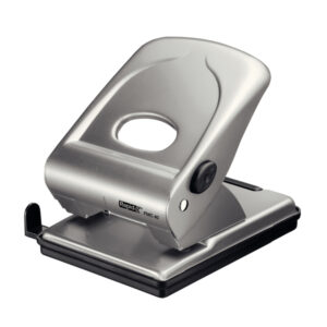 Perforatore FMC40 - max 40 fogli - 2 fori - passo 8 cm - argento - Rapid