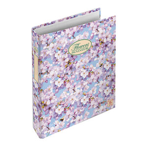 Raccoglitore Nature Flowers - A4 - 27x32cm - 4anelli - dorso 4cm - Pigna