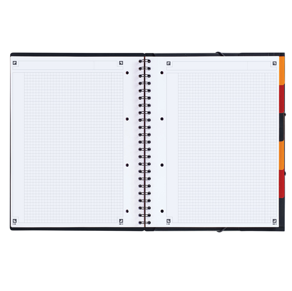 Blocco spiralato Organiser Book - 5mm con margine - 240 x 297mm - 80gr - 80 fogli - Oxford - Image 2