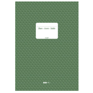 Registro dare/avere/saldo - 24 x 17cm - 100 fogli - Edipro