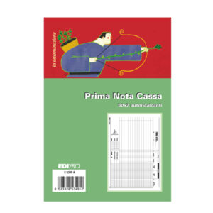 Blocco prima nota cassa - 50/50 fogli autoricalcanti - 14,8 x 23cm - Edipro