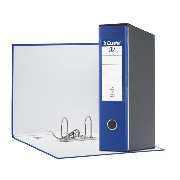 Registratore Eurofile G55 - dorso 8 cm - protocollo 23x33 cm - blu - Esselte