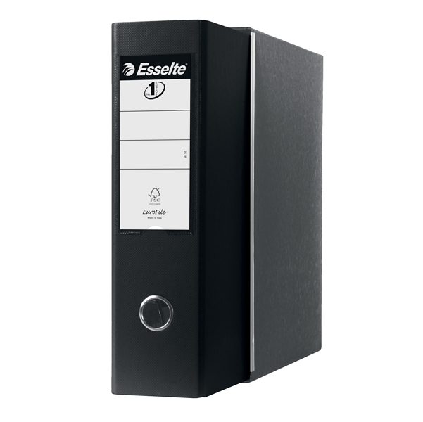Registratore Eurofile G53 - dorso 8 cm - commerciale 23x30 cm - nero - Esselte - Image 2