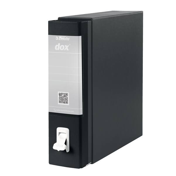 Registratore Dox 1 - dorso 8 cm - commerciale 23x29,7 cm - nero - Esselte - Image 2