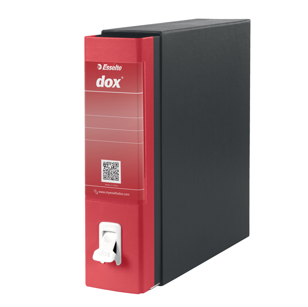 Registratore Dox 1 - dorso 8 cm - commerciale 23x29,7 cm - rosso - Esselte - Image 2