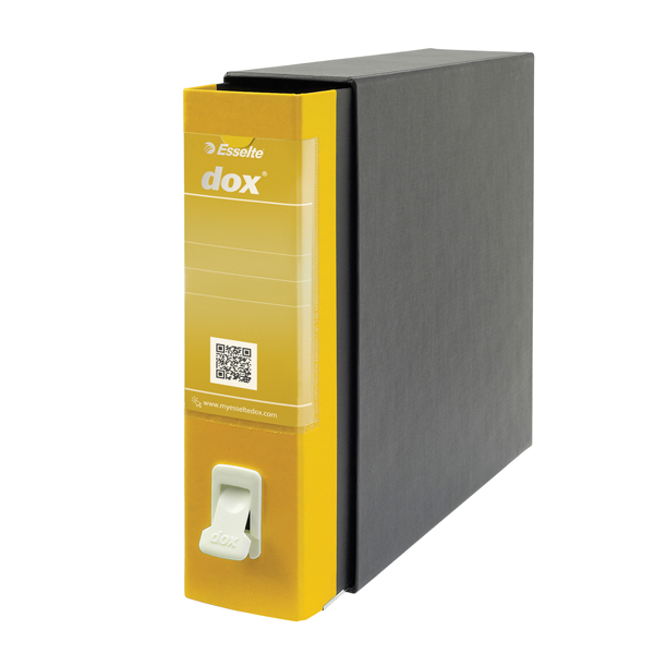 Registratore Dox 2 - dorso 8 cm - protocollo 23x34 cm - giallo - Esselte - Image 2
