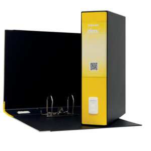 Registratore Dox 2 - dorso 8 cm - protocollo 23x34 cm - giallo - Esselte