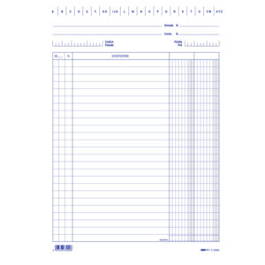 Schede - 2 colonne - 24x17 cm (verticale) - Edipro - bianco - conf. 100 pezzi