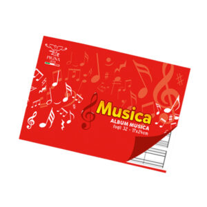 Album Musica - 17x24cm - 16 fogli - 85gr - 5 pentagrammi - Pigna
