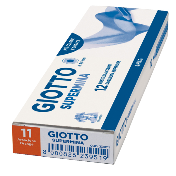 Pastello Supermina - mina 3,8 mm - arancione 11 - Giotto - Image 2