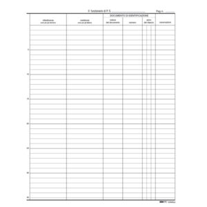 Registro persone alloggiate - 31 x 24,5cm - 46pg - Edipro