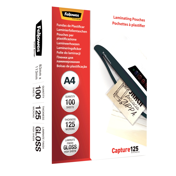 Pouches Capture125 - A4 - 216x303 mm - 125 micron - scatola 100 pezzi