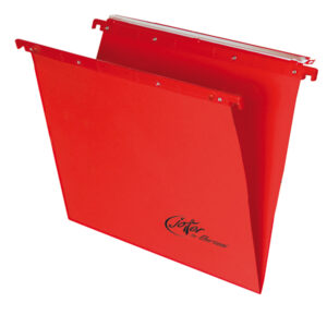 Cartella sospesa Joker - cassetto - interasse 39 cm - fondo V - 37x25 cm - rosso - Bertesi