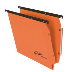 Cartella sospesa Joker - armadio - interasse 33 cm - fondo V - 32,6x28 cm - arancio - Bertesi