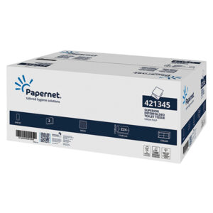 Carta igienica interfogliata - 18 gr - strappo 11x21 cm - Papernet - pacco da 224 strappi