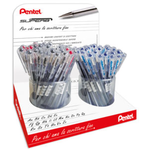 Penna sfera SuperB - colori assortiti (blu/rosso/nero) - Pentel - expo 96 pezzi