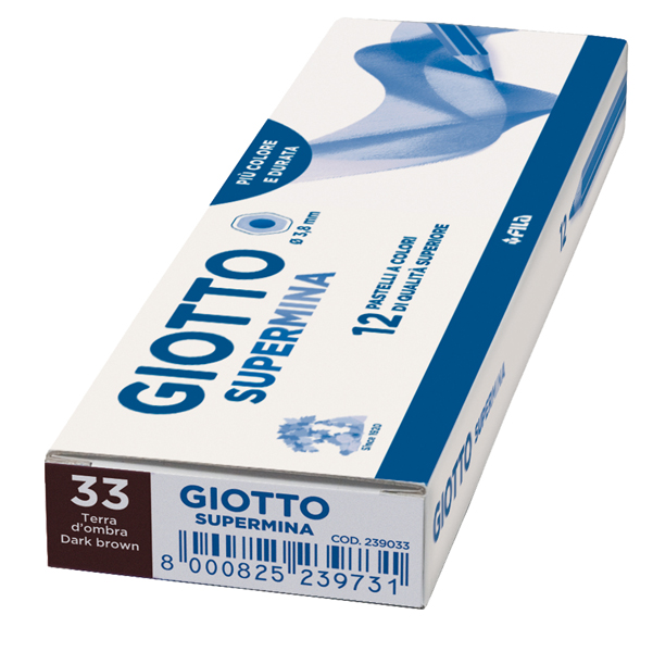 Pastello Supermina - mina 3,8 mm - terra d'ombra 33 - Giotto - Image 2