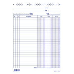 Schede in cartoncino dare/avere/saldo - 21 x 15 cm - Edipro - conf. 100 pezzi