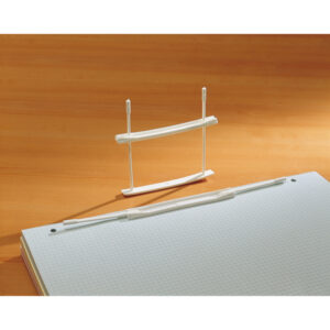Fastener fermafogli - plastica - passo 80 mm - capacitA' 6 cm - bianco - Fellowes - conf. 100 pezzi