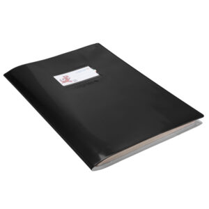Coprimaxi laccato Colorosa - 21x30cm - PVC - nero - tasca con alette - Ri.plast