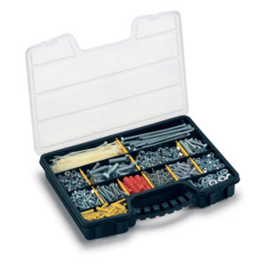 Valigetta portaminuterie ProOrganizer 16'' - 39,5 x 30,5 x 6 cm - PPL - trasparente/nero - Terry