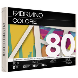 Carta Copy Tinta - A3 - 80 gr - colore tenue avorio - Fabriano - conf. 250 fogli