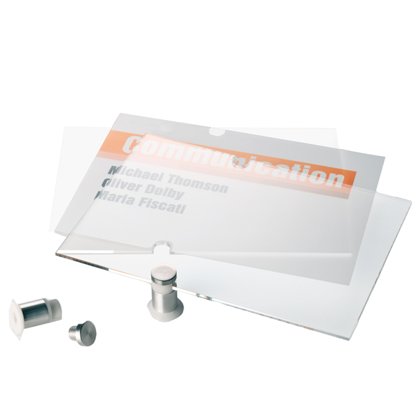 Targa per porte/pareti Crystal Sign - 10,5 x 10,5 cm - Durable - Image 2